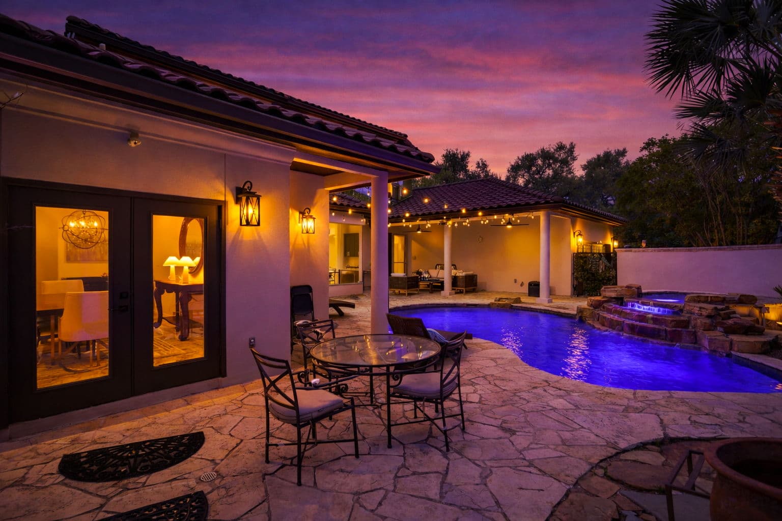 Twilight exterior